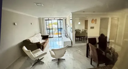 Apartamento com 3 Quartos para alugar, 110m² no Cabo Branco, João Pessoa
