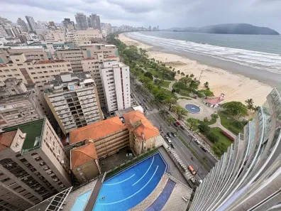 Apartamento com 2 Quartos para alugar, 72m² no Gonzaga, Santos