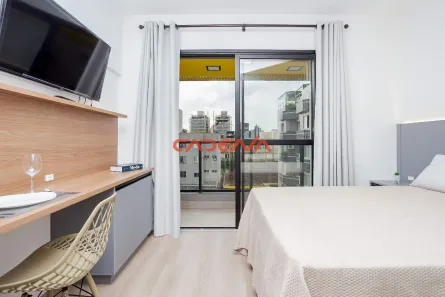 Apartamento com 1 Quarto para alugar, 24m² no Bigorrilho, Curitiba
