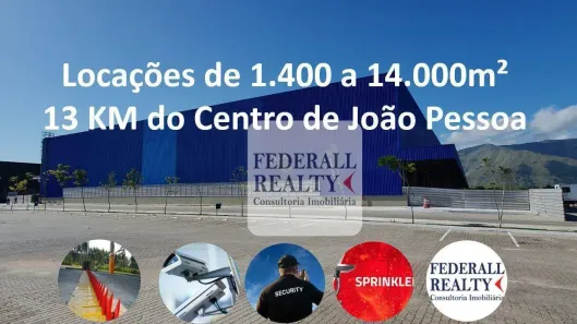 Galpão/Depósito/Armazém para alugar, 1535m² no Distrito Industrial, João Pessoa