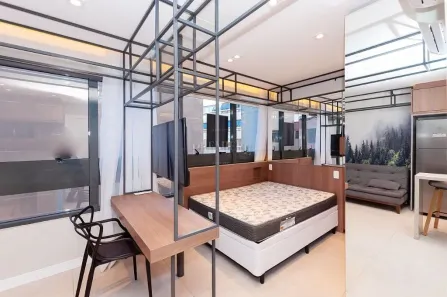 Apartamento com 1 Quarto para alugar, 27m² no Juvevê, Curitiba