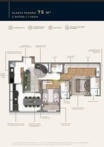 Apartamento com 2 Quartos à venda, 75m² no Vila Dom Pedro I, São Paulo