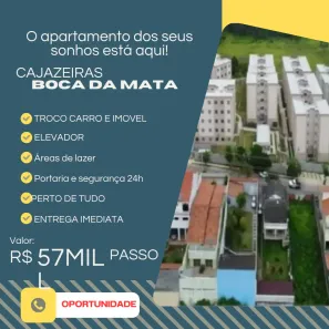 Apartamento com 2 Quartos à venda, 39m² no Boca da Mata, Salvador