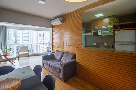 Apartamento com 1 Quarto para alugar, 47m² no Cidade Monções, São Paulo