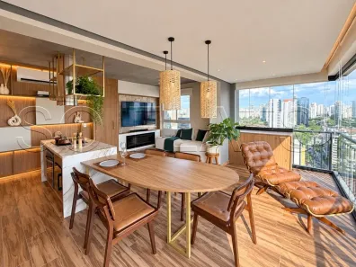 Apartamento com 1 Quarto para alugar, 63m² no Cidade Monções, São Paulo
