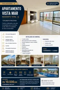 Apartamento com 4 Quartos para alugar, 200m² no São Francisco, São Luís