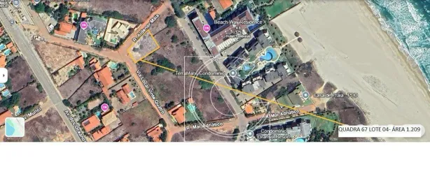 Lote/Terreno à venda, 1210m² no Porto das Dunas, Aquiraz