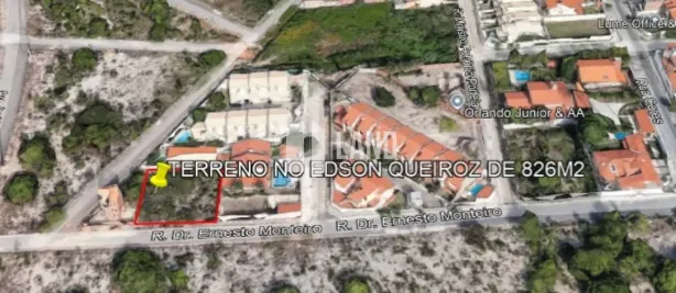 Lote/Terreno à venda, 826m² no Edson Queiroz, Fortaleza