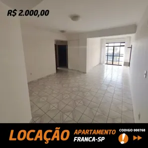 Apartamento com 3 Quartos para alugar, 205m² no Jardim Consolação, Franca
