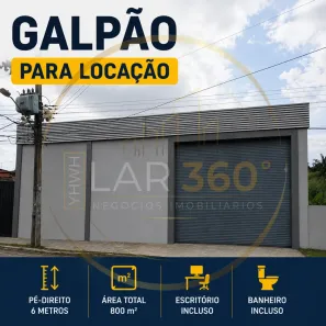 Galpão/Depósito/Armazém para alugar, 800m² no Parque 10 de Novembro, Manaus