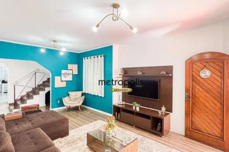 Sobrado com 3 Quartos à venda, 202m² no Parque Jaçatuba, Santo André