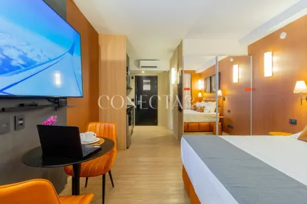 Apartamento com 1 Quarto para alugar, 28m² no Alphaville Centro Industrial e Empresarial/Alphaville., Barueri