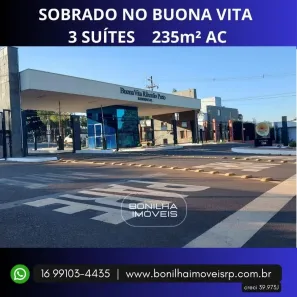 Casa de Condomínio com 3 Quartos à venda, 235m² no Bonfim Paulista, Ribeirão Preto
