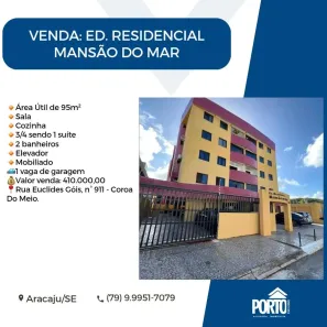 Apartamento com 3 Quartos à venda, 95m² no Coroa do Meio, Aracaju