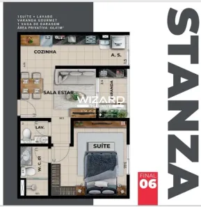 Apartamento com 1 Quarto à venda, 45m² no Atibaia Jardim, Atibaia