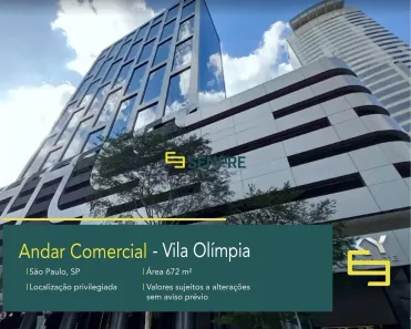 Imóvel Comercial para alugar, 672m² no Vila Olímpia, São Paulo