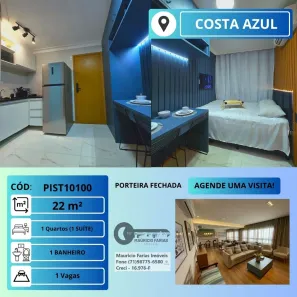 Apartamento com 1 Quarto à venda, 22m² no Costa Azul, Salvador