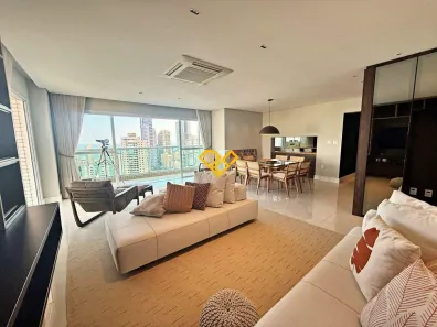 Apartamento com 3 Quartos para alugar, 206m² no Pompéia, Santos