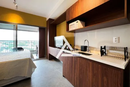 Apartamento com 1 Quarto para alugar, 28m² no Indianópolis, São Paulo