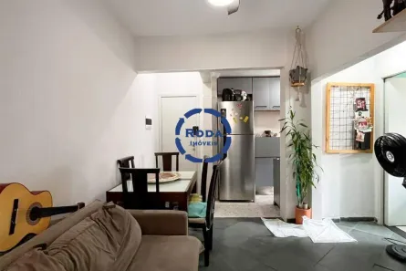 Apartamento com 2 Quartos para alugar, 46m² no Boqueirão, Santos