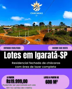 Lote/Terreno à venda, 600m² no , Igaratá