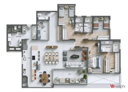 Apartamento com 3 Quartos à venda, 194m² no Orleans, Curitiba
