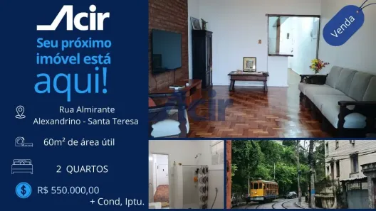 Apartamento com 2 Quartos à venda, 119m² no Santa Teresa, Rio de Janeiro