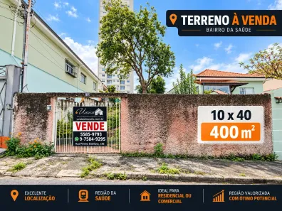 Lote/Terreno à venda, 400m² no Vila do Bosque, São Paulo