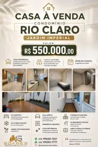 Casa de Condomínio com 3 Quartos à venda, 70m² no Jardim Imperial, Cuiabá