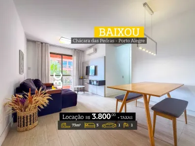 Apartamento com 3 Quartos para alugar, 73m² no Chácara das Pedras, Porto Alegre
