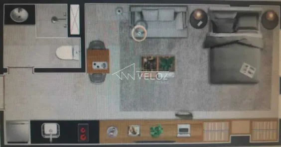 Apartamento com 1 Quarto à venda, 28m² no Centro, Rio de Janeiro