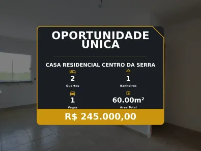 Casa com 2 Quartos à venda, 60m² no Residencial Centro da Serra, Serra