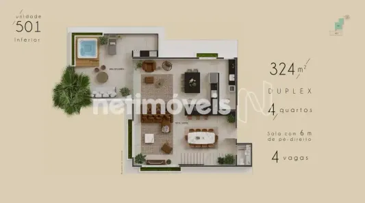 Apartamento com 4 Quartos à venda, 324m² no Vila Paris, Belo Horizonte