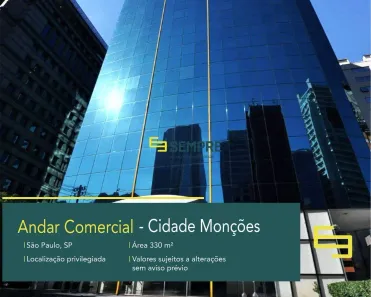 Imóvel Comercial para alugar, 330m² no Cidade Monções, São Paulo