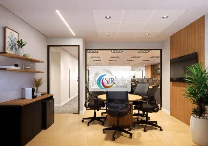 Sala Comercial para alugar, 160m² no Cidade Monções, São Paulo