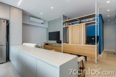 Apartamento com 1 Quarto para alugar, 48m² no Campo Belo, São Paulo