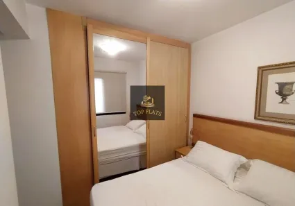 Flat com 1 Quarto para alugar, 54m² no Cidade Monções, São Paulo