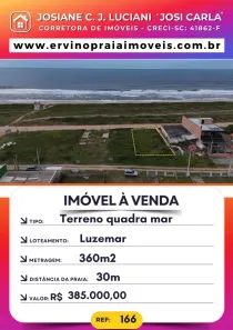 Lote/Terreno à venda, 360m² no Praia do Ervino, São Francisco do Sul