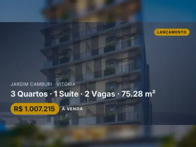 Apartamento com 3 Quartos à venda, 75m² no Jardim Camburi, Vitória