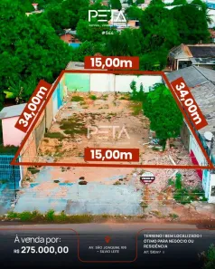 Lote/Terreno à venda, 510m² no Doutor Sílvio Leite, Boa Vista