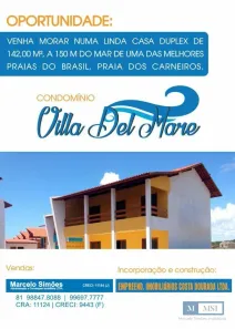 Casa de Condomínio com 4 Quartos à venda, 142m² no , Tamandaré