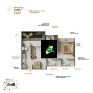 Apartamento com 2 Quartos à venda, 55m² no Vila Miguel Vicente Cury, Campinas