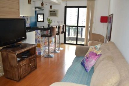 Flat com 1 Quarto à venda, 52m² no Moema, São Paulo