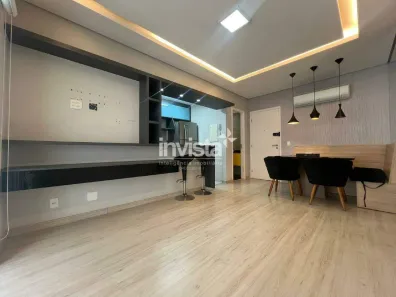 Apartamento com 1 Quarto à venda, 58m² no Gonzaga, Santos