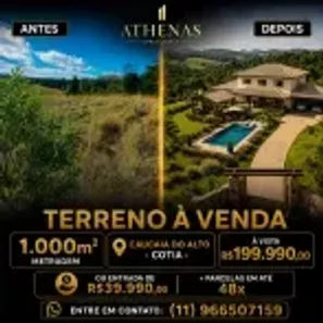 Lote/Terreno à venda, 1000m² no dos Mendes (Caucaia do Alto), Cotia