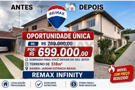 Sobrado com 4 Quartos à venda, 316m² no Jardim Estância Brasil, Atibaia