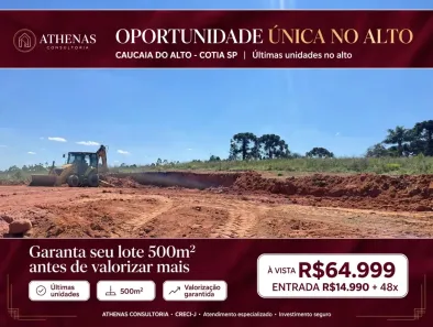 Lote/Terreno à venda, 500m² no Jardim São Luiz (Caucaia do Alto), Cotia