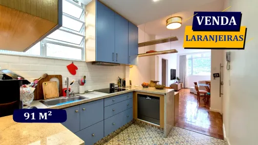 Apartamento com 2 Quartos à venda, 91m² no Laranjeiras, Rio de Janeiro