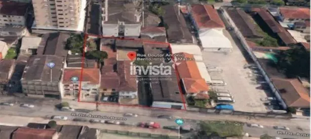 para alugar, 1600m² no Vila Mathias, Santos
