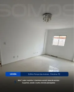 Apartamento com 3 Quartos à venda, 80m² no São José, Petrolina